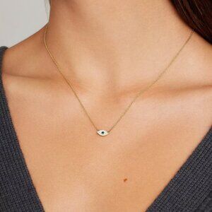 Gorjana Evil Eye Charm Necklace